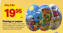 City Gross Påskägg av papper erbjuda