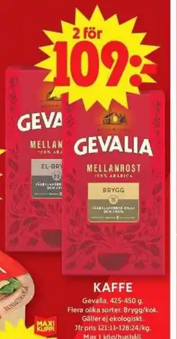ICA Maxi Kaffe erbjuda