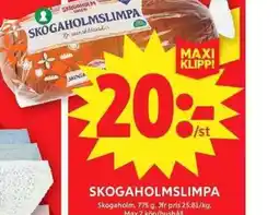 ICA Maxi Skogaholmslimpa erbjuda