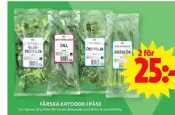 ICA Maxi Färska kryddor i påse erbjuda