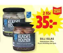 ICA Maxi Sill i glas erbjuda