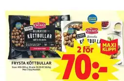 ICA Maxi Frysta köttbullar erbjuda