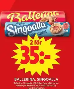ICA Maxi Ballerina, singoalla erbjuda