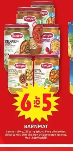ICA Maxi Barnmat erbjuda