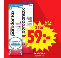 ICA Maxi Tandkräm erbjuda