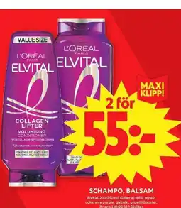 ICA Maxi Schampo, balsam erbjuda