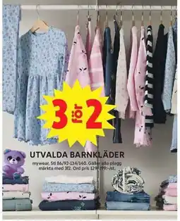 ICA Maxi Utvalda barnkläder erbjuda