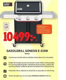 ICA Maxi Gasolgrill genesis e-315w weber. erbjuda