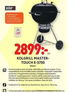 ICA Maxi Kolgrill master- touch e-5750 erbjuda