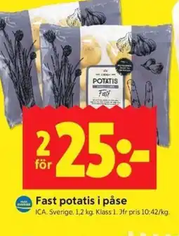 ICA Kvantum ICA Fast potatis i påse erbjuda