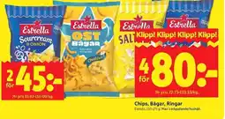 ICA Kvantum Estrella Chips, Bågar, Ringar erbjuda
