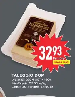 Willys WERNERSSONS Taleggio DOP erbjuda