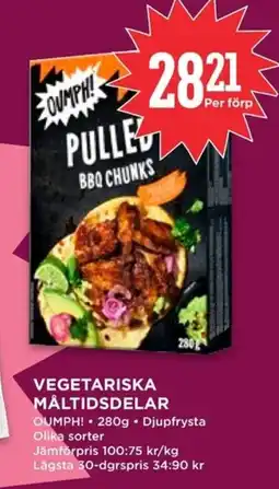Willys OUMPH! Vegetariska måltidsdelar erbjuda