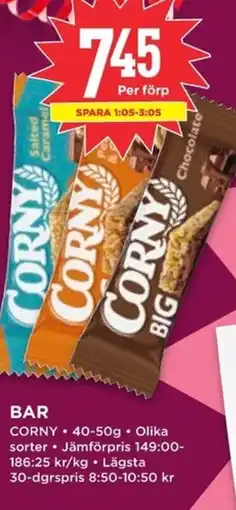 Willys CORNY Bar erbjuda