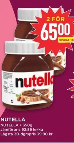 Willys NUTELLA erbjuda