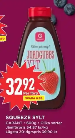 Willys GARANT Squeeze sylt erbjuda