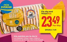 Willys POLARBRÖD Polarpärlan 16-pack erbjuda