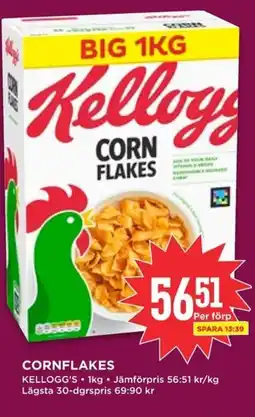 Willys KELLOGG'S Cornflakes erbjuda