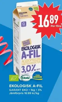 Willys GARANT Ekologisk a-fil erbjuda