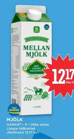 Willys GARANT Mjölk erbjuda