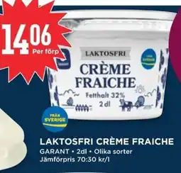 Willys GARANT Laktosfri crème fraiche erbjuda