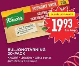 Willys KNORR Buljongtärning 20-pack erbjuda