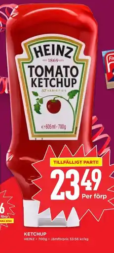 Willys HEINZ Ketchup erbjuda