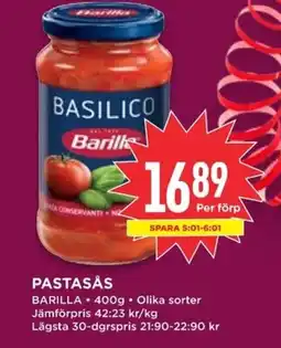 Willys BARILLA Pastasås erbjuda