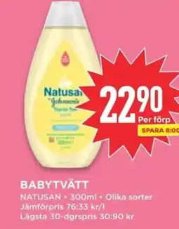 Willys NATUSAN Babytvätt erbjuda