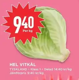 Willys Hel vitkål erbjuda