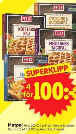 ICA Supermarket FELIX Matpaj erbjuda