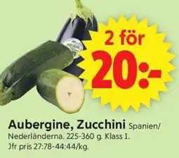 ICA Supermarket Aubergine, Zucchini erbjuda
