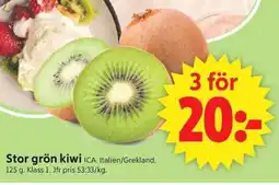 ICA Supermarket ICA Stor grön kiwi erbjuda