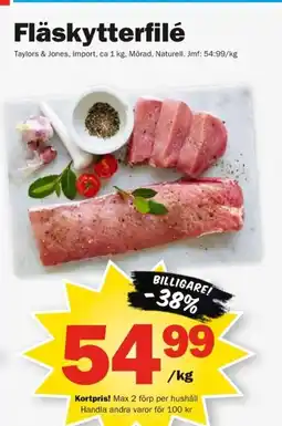 Pekås Fläskytterfilé erbjuda