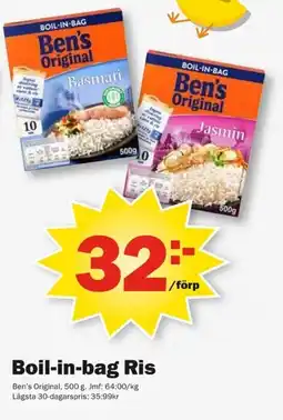 Pekås Ben's Original Boil-in-bag Ris erbjuda