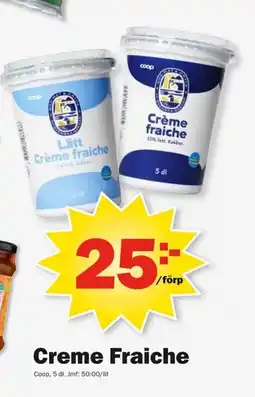 Pekås Coop Creme Fraiche erbjuda