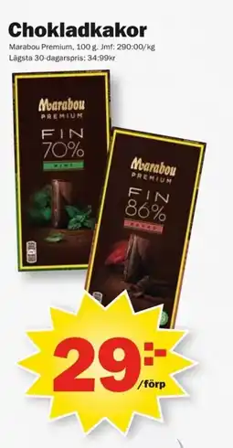 Pekås Marabou Chokladkakor erbjuda
