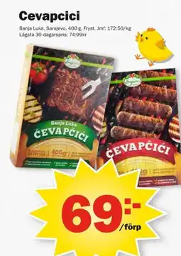 Pekås Cevapcici erbjuda