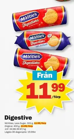 Pekås McVitie's Digestive erbjuda