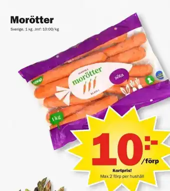 Pekås Morötter erbjuda