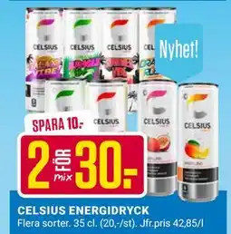 ÖoB CELSIUS ENERGIDRYCK erbjuda