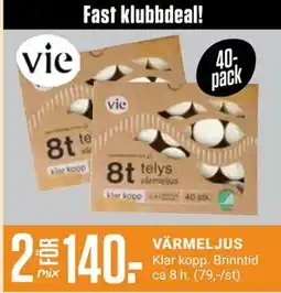 ÖoB VÄRMELJUS, Medlemspris erbjuda