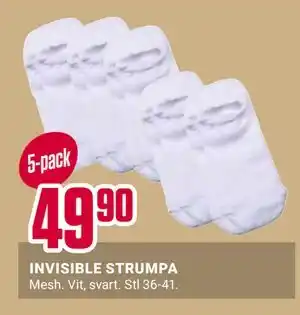 ÖoB INVISIBLE STRUMPA erbjuda