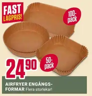 ÖoB AIRFRYER ENGÅNGSFORMAR erbjuda