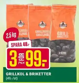 ÖoB GRILLKOL & BRIKETTER erbjuda