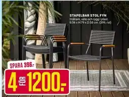 ÖoB STAPELBAR STOL FYN erbjuda