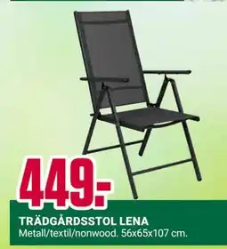 ÖoB TRÄDGÅRDSSTOL LENA erbjuda