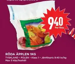Willys RÖDA ÄPPLEN 1KG erbjuda