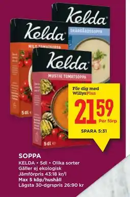 Willys SOPPA, Medlemspris erbjuda