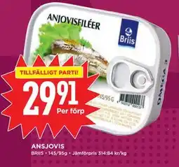 Willys ANSJOVIS erbjuda